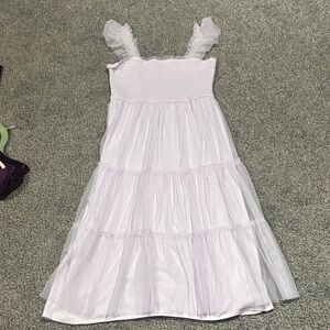 Francesca's Collections Light Purple Smocked Dress